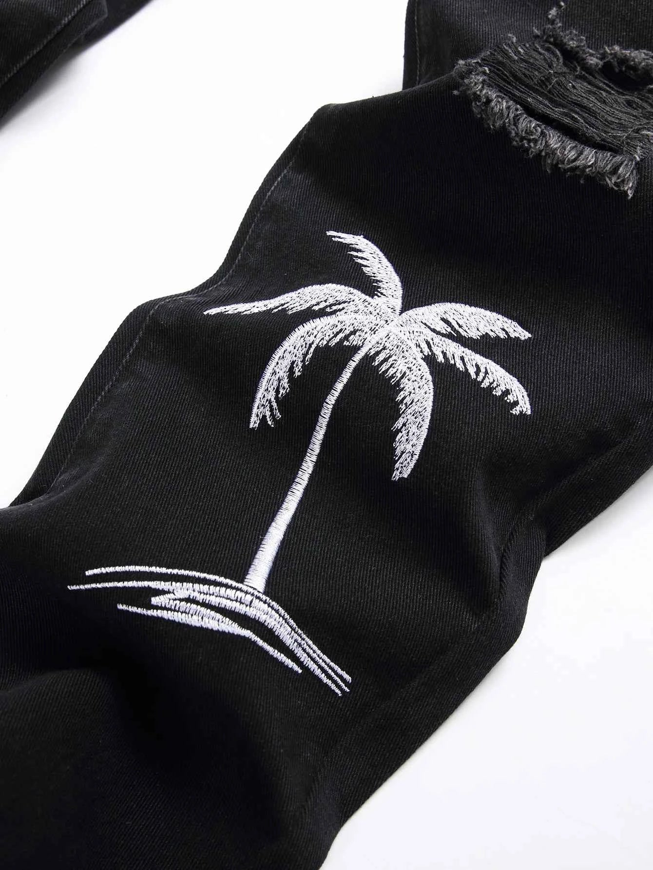 DCDG MonoLetter Slim Denim™ – Black Embroidery Street Edition