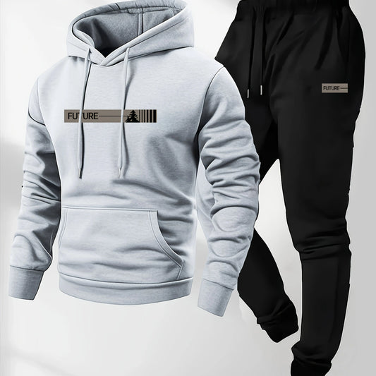 Men’s Fleece Hooded Sports Set