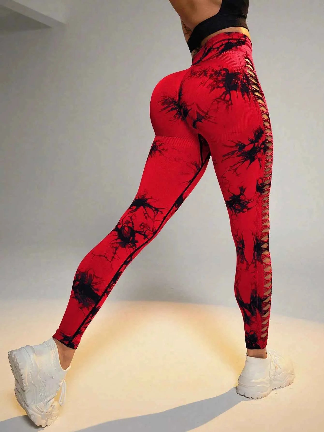Tie Dye Seamless Scrunch Leggings