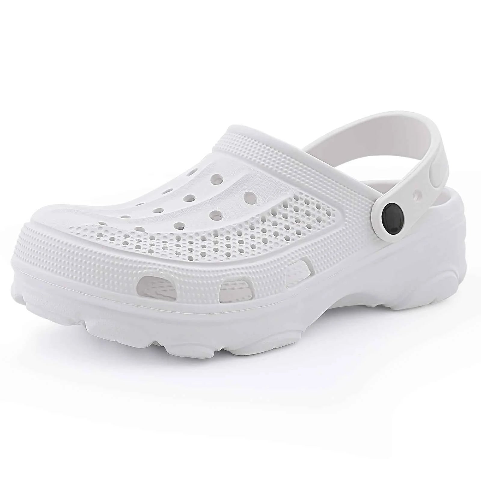 Pallene Fashion Clogs For Men EVA Light Hole Garden Shoes Outdoor Male Beach Sandals Home Bathroom Shoe Unisex Casual Slides