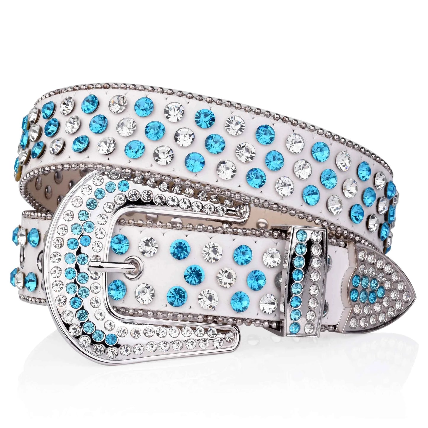 DCDG BlueNova Rhinestone Belt™ – Crystal Western Street Edition