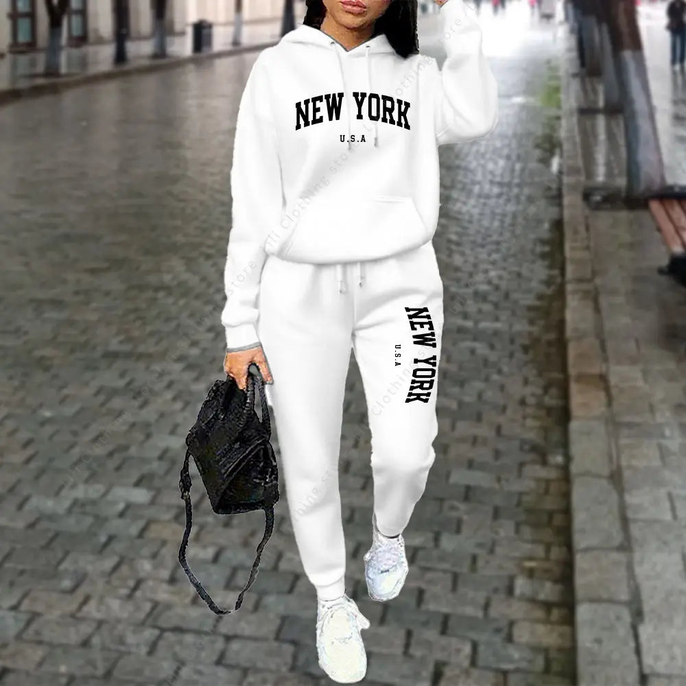 Conjunto de chándal acogedor de lujo TrendPop NYC