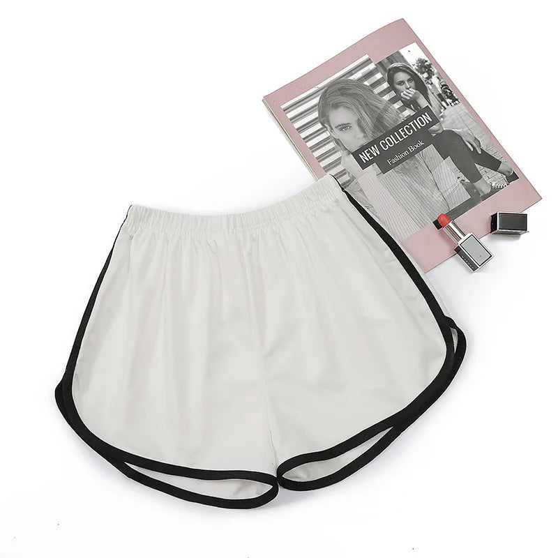 Pantalones cortos de correr elásticos de secado rápido para mujer