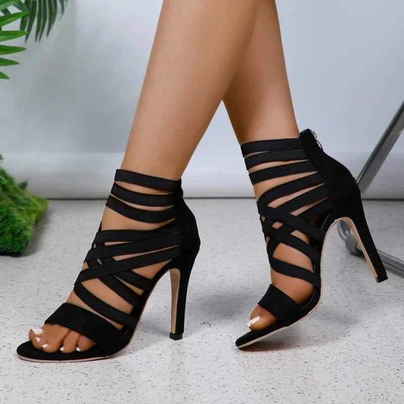 New 🔥 Summer Heat High-Heel Strap Sandals