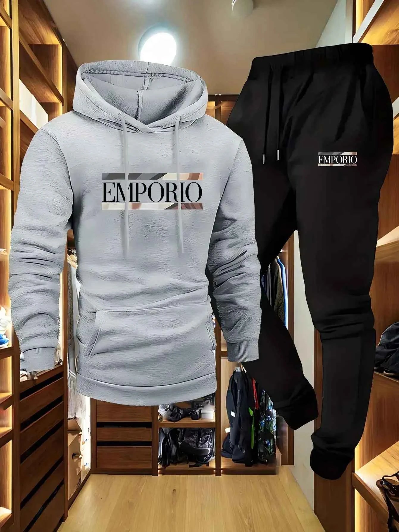 Men’s Autumn & Winter Hooded Sports Set