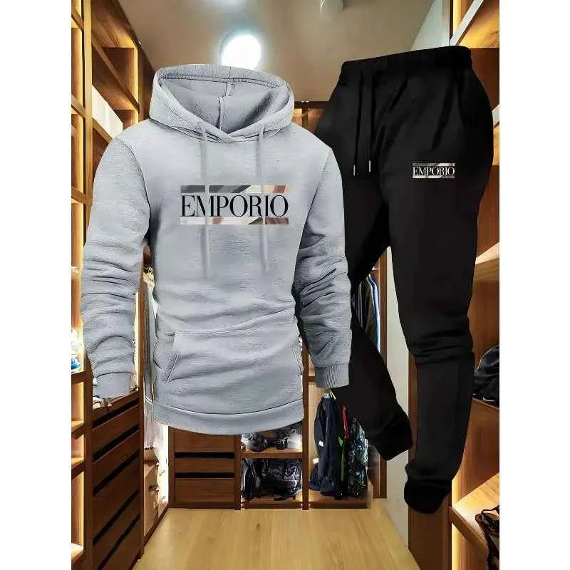Men’s Autumn & Winter Hooded Sports Set