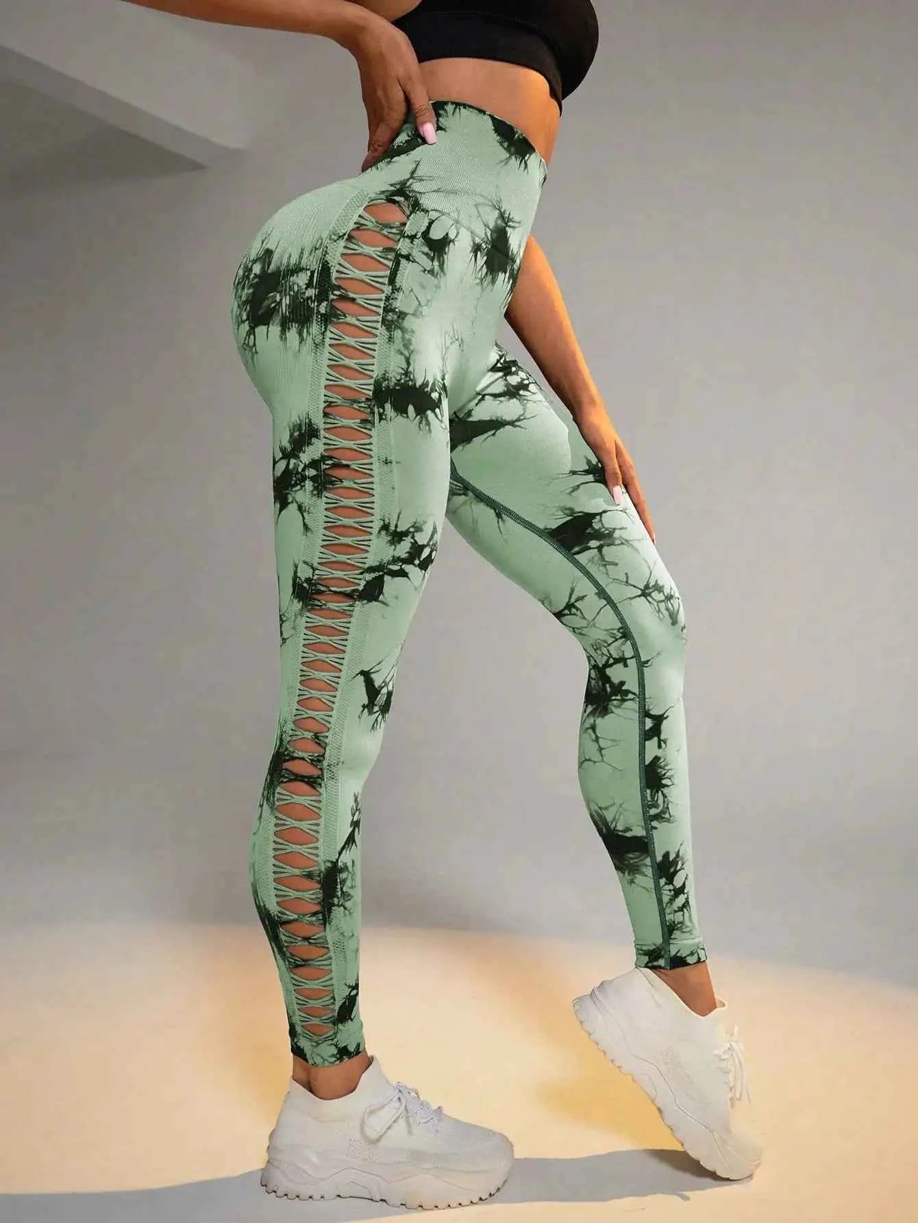 Tie Dye Seamless Scrunch Leggings