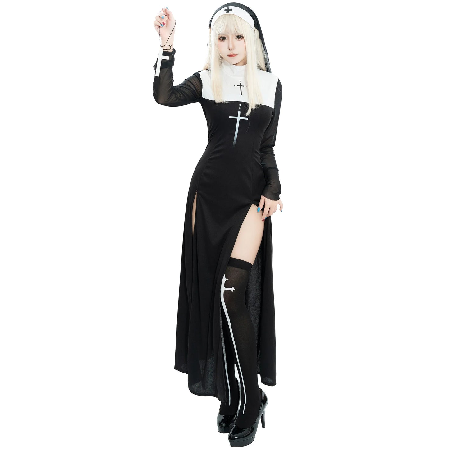 ✨ Women’s Sexy Anime Nun Cosplay Set