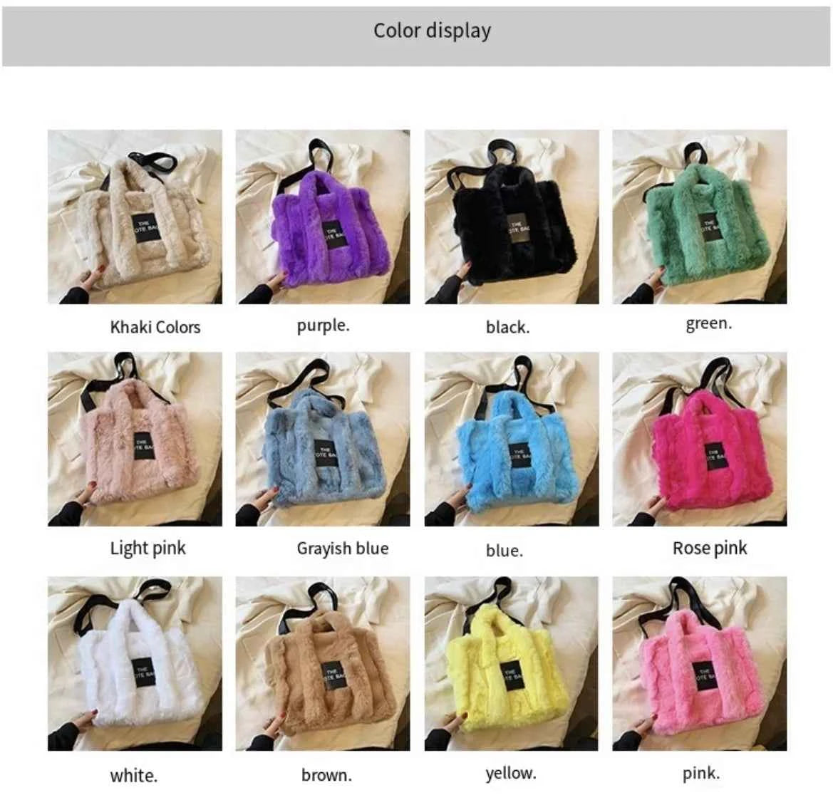 The LuxePop Plush Tote