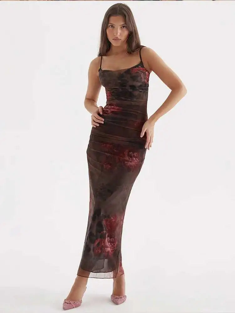 🔥 Vestido largo con abertura Midnight Curve