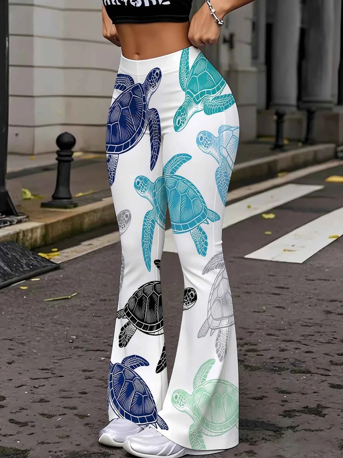 TPC OceanMuse Flare Pants™ – Sea Turtle Edition