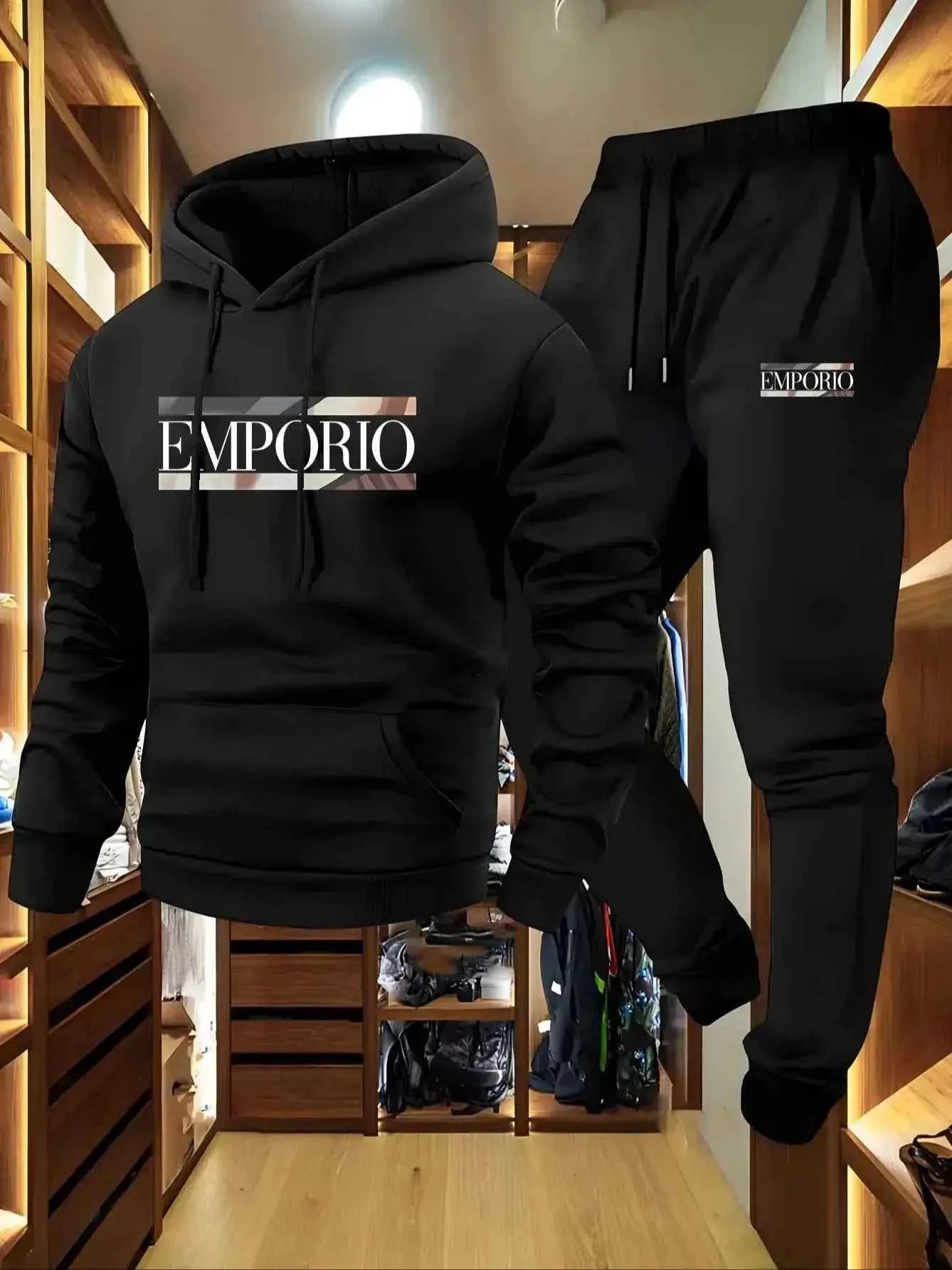 Men’s Autumn & Winter Hooded Sports Set