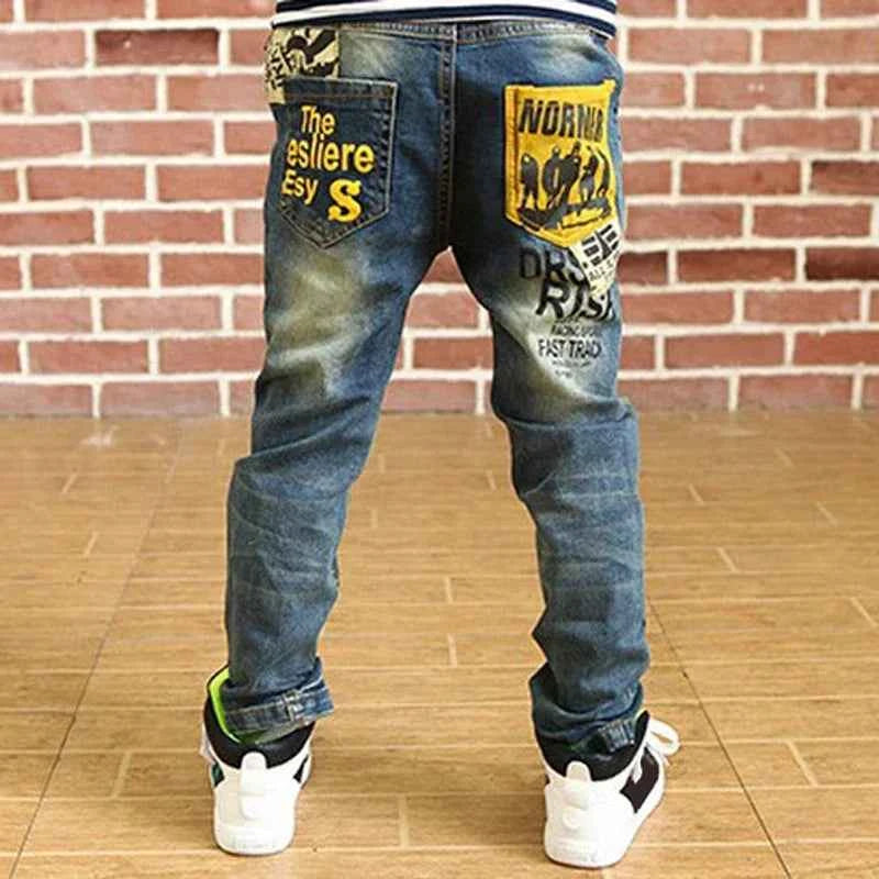 Kids Stretch Skinny Jeans (Elastic Waist Denim Pants for Boys & Girls)