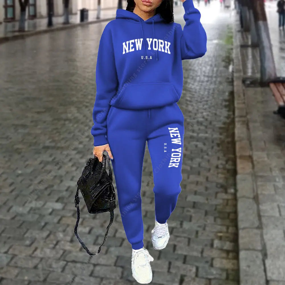 Conjunto de chándal acogedor de lujo TrendPop NYC