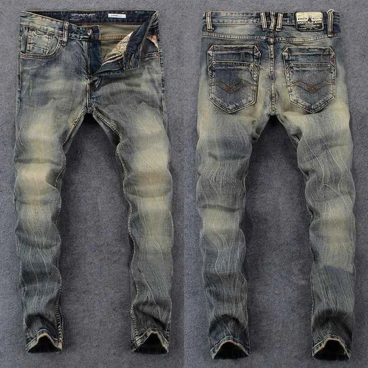 DCDG Retro Distressed Slim Jeans (Men’s Vintage Street Denim)