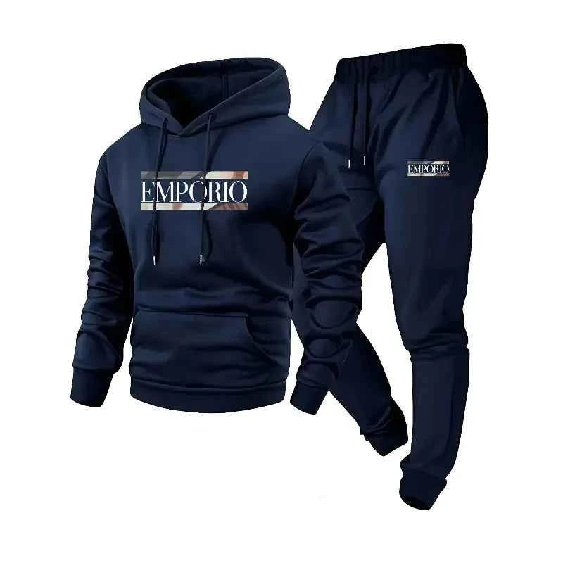 Men’s Autumn & Winter Hooded Sports Set