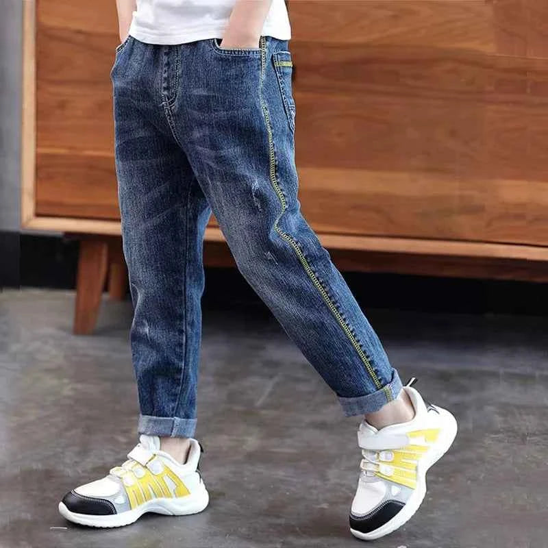 Kids Stretch Skinny Jeans (Elastic Waist Denim Pants for Boys & Girls)