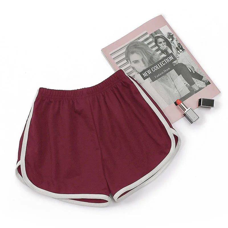 Pantalones cortos de correr elásticos de secado rápido para mujer