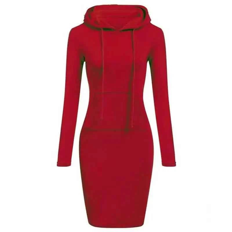 TrendPop Cozy Hooded Dress
Women’s Hooded Pullover Dress – Casual Loose-Fit Hoodie Dress, Autumn/Winter
