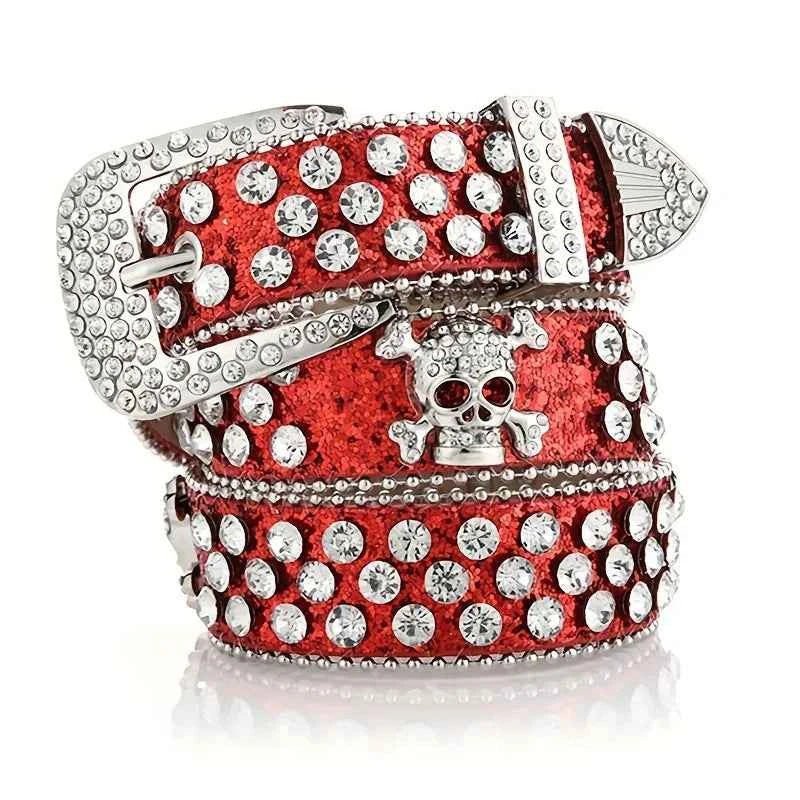 DCDG SkullShine Belt™ – Rhinestone Rebel Edition