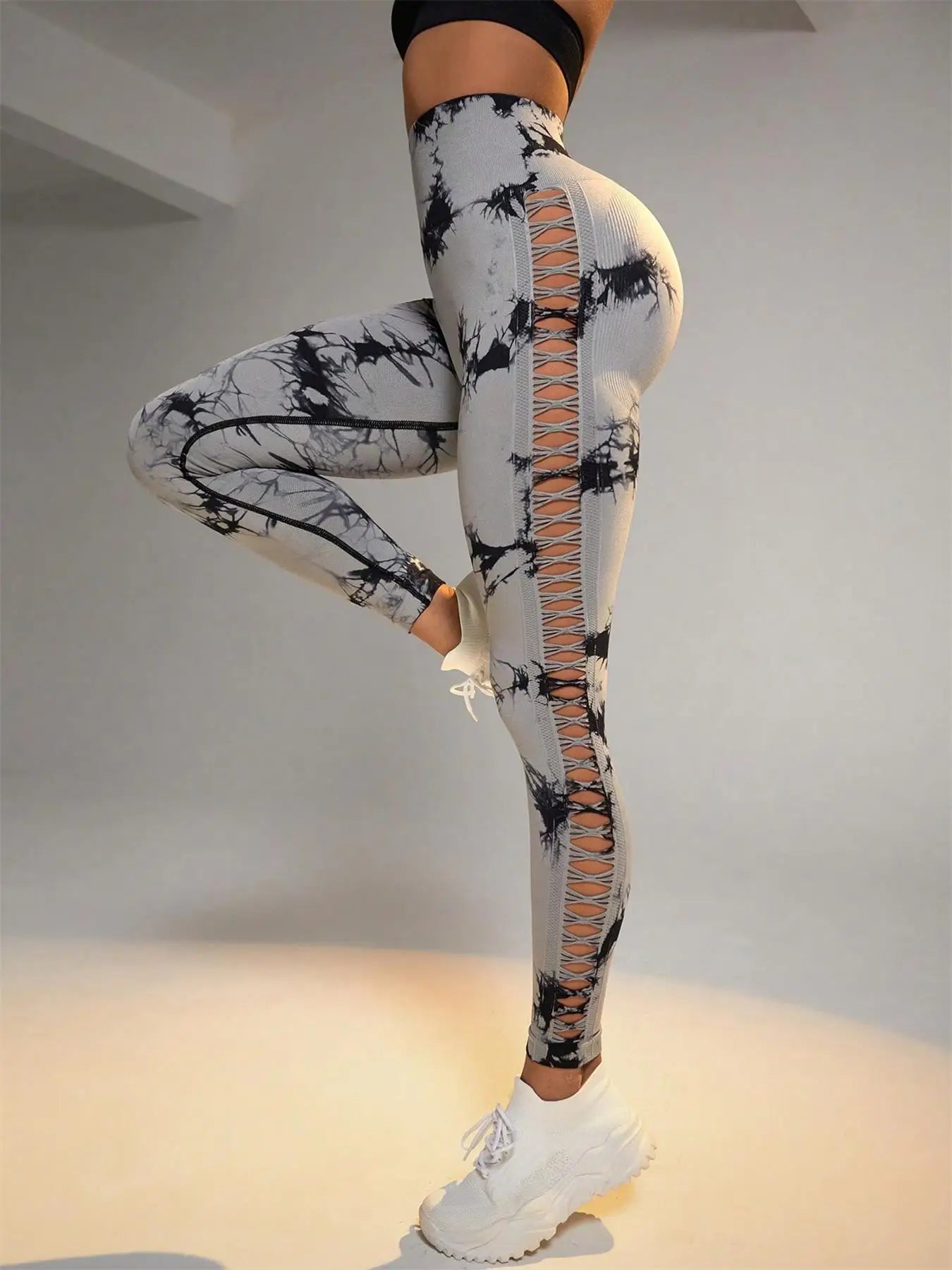 Tie Dye Seamless Scrunch Leggings