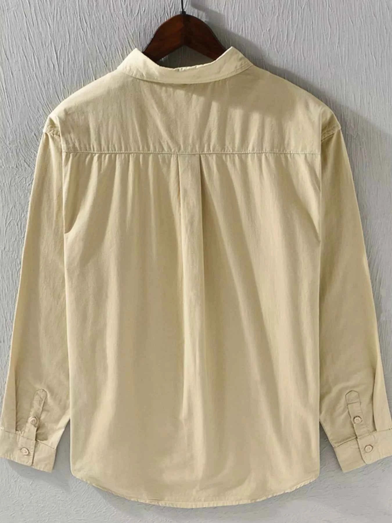 Men's Plus Size Casual Button Up Shirt
