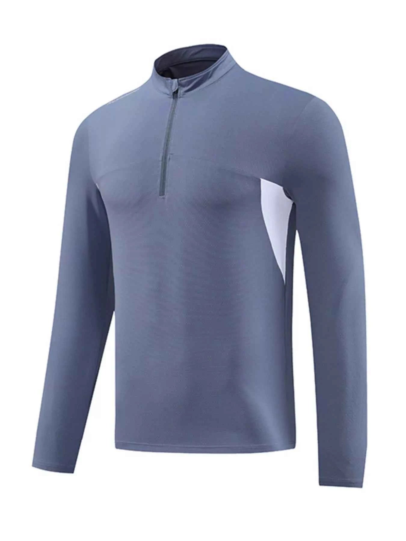 Men's Plus Size Long Sleeve Active T-Shirt with Zipper