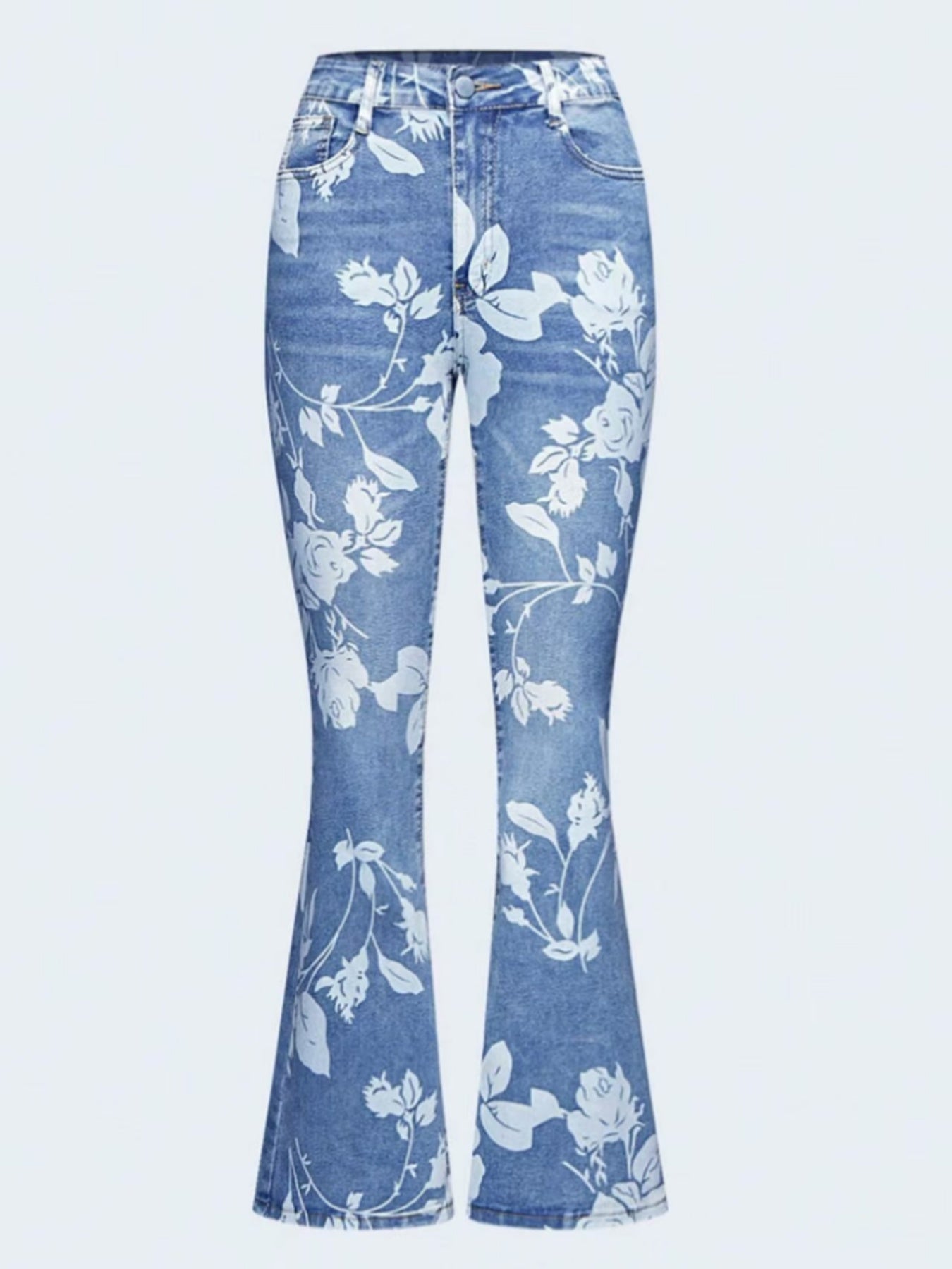 Pantalones vaqueros estampados de otoño-invierno 2025 para mujer, pantalones vaqueros de mujer, vaqueros esenciales para otoño-invierno, vaqueros cálidos, vaqueros de cuatro estaciones para mujer, vaqueros estampados
