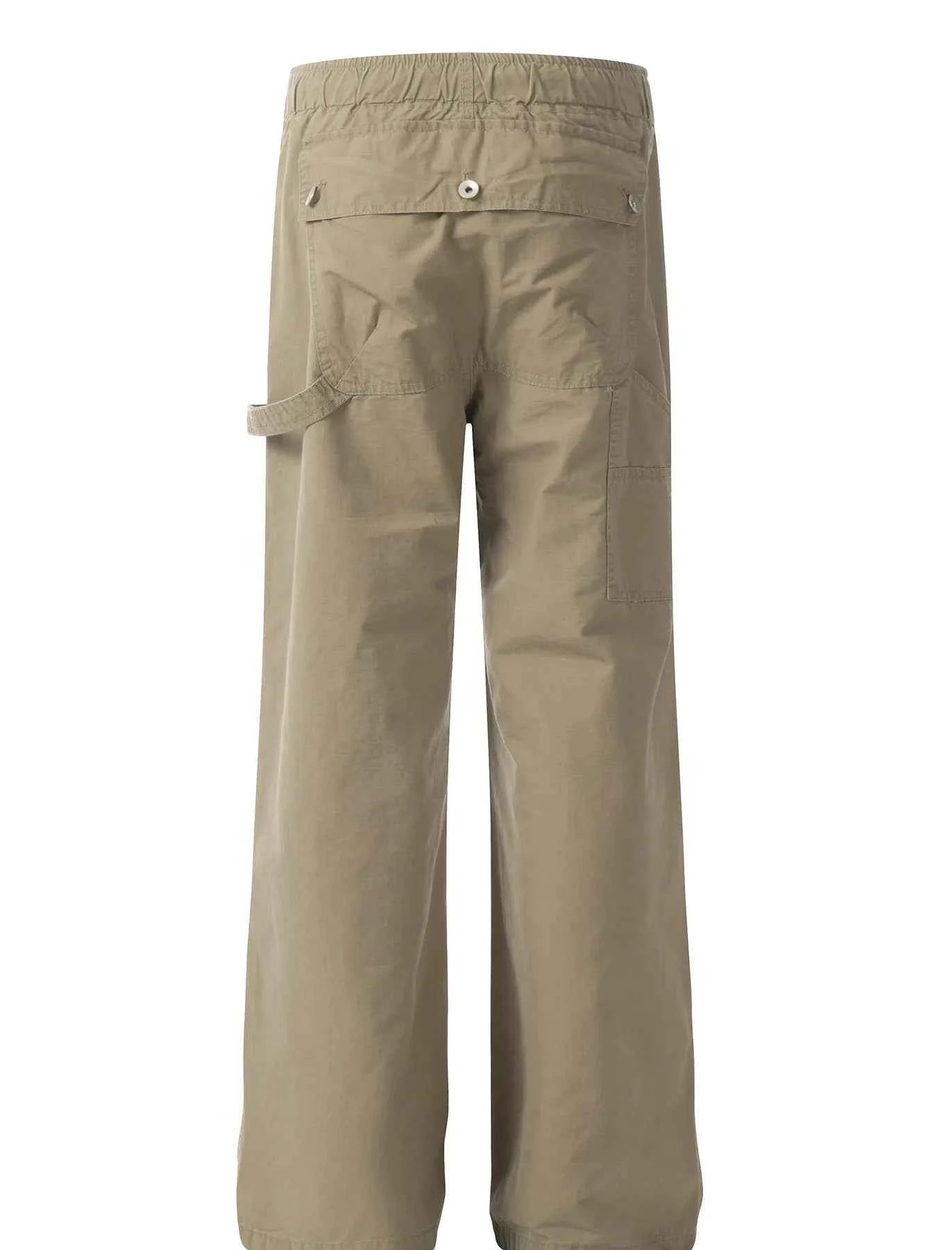 Men's Drawstring Wide Leg Pants