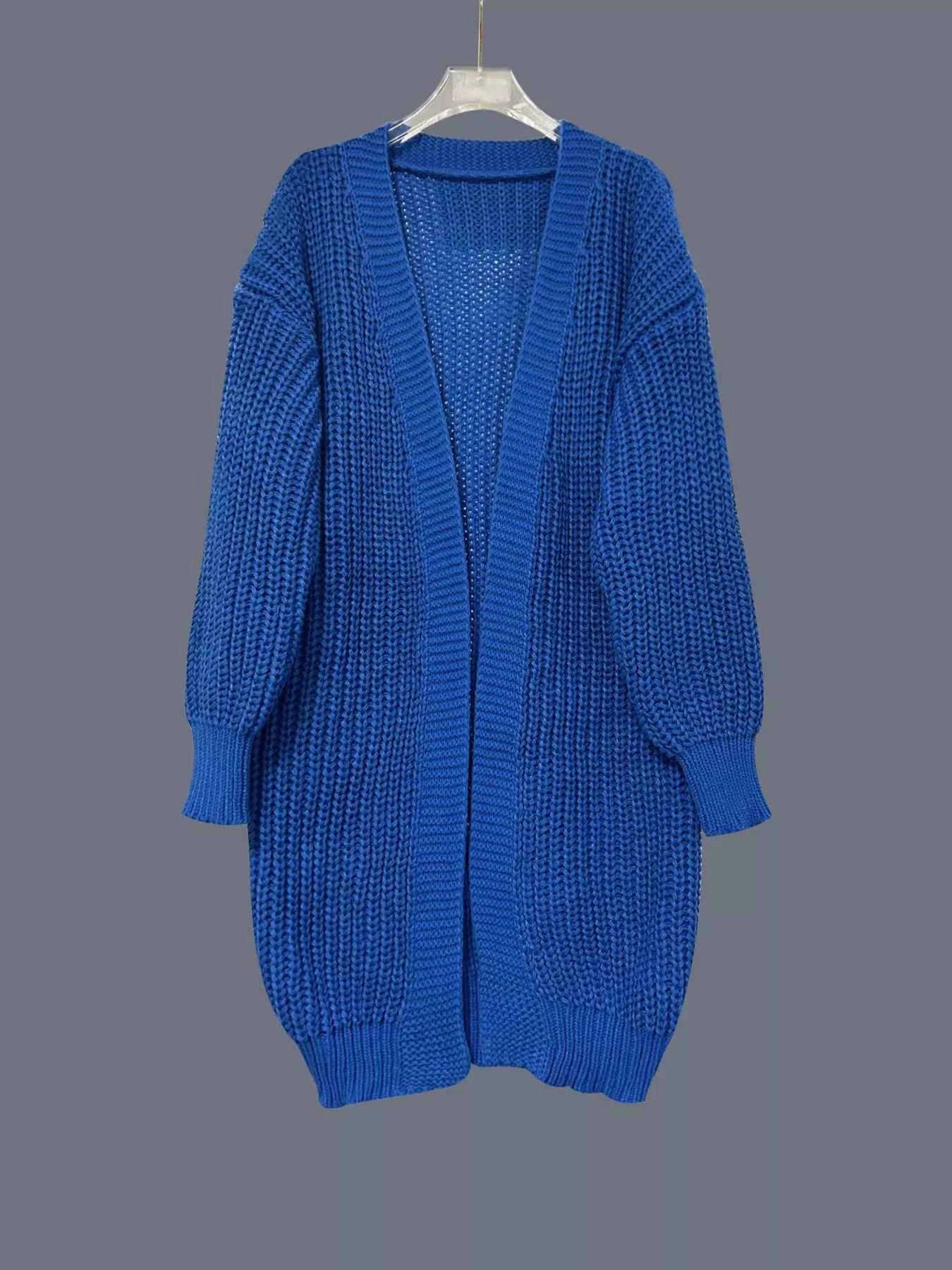 Chunky Knit Open Front Cardigan
