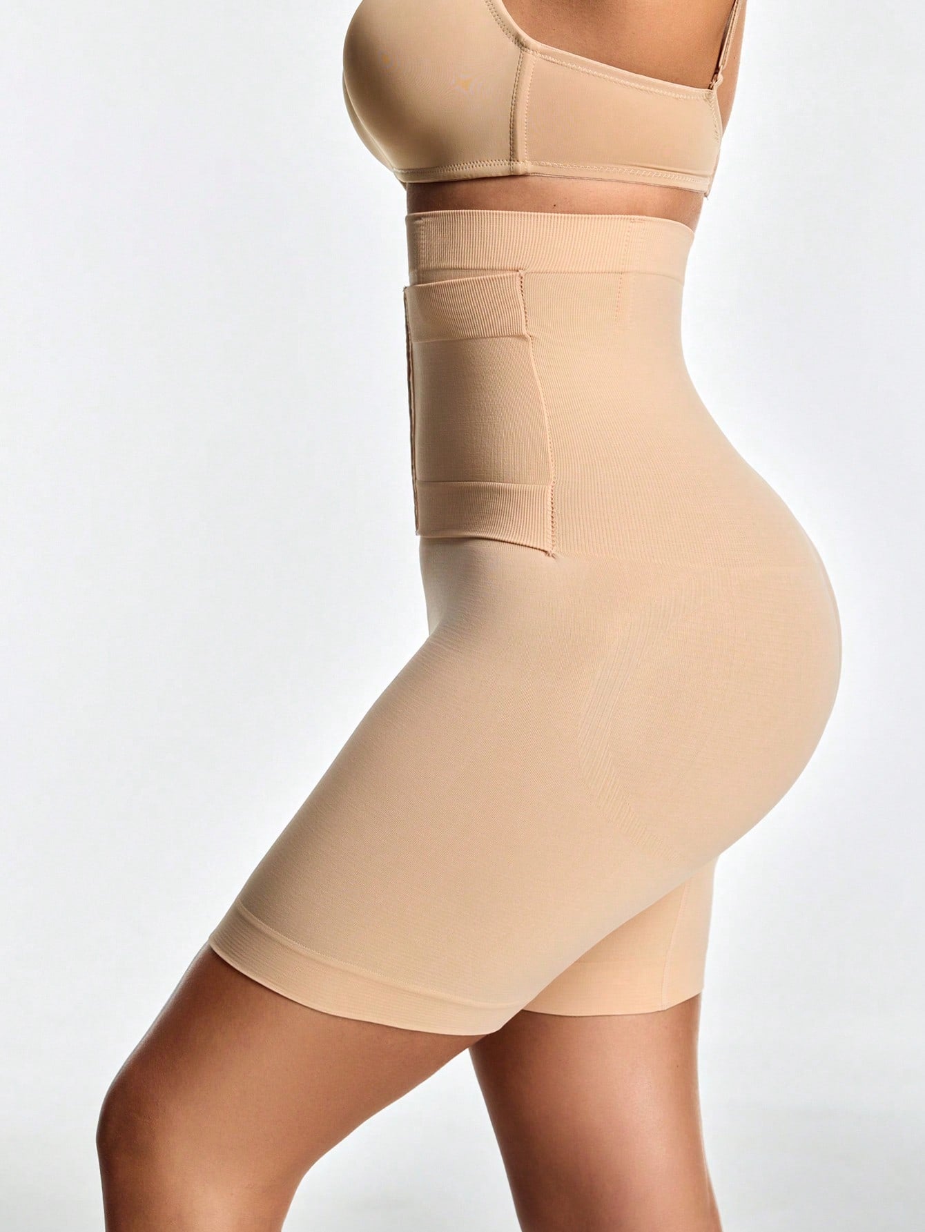 Adjustable 3-Level Closure Shapewear Shorts - Tummy & Waist Control With Natural Butt-Lift