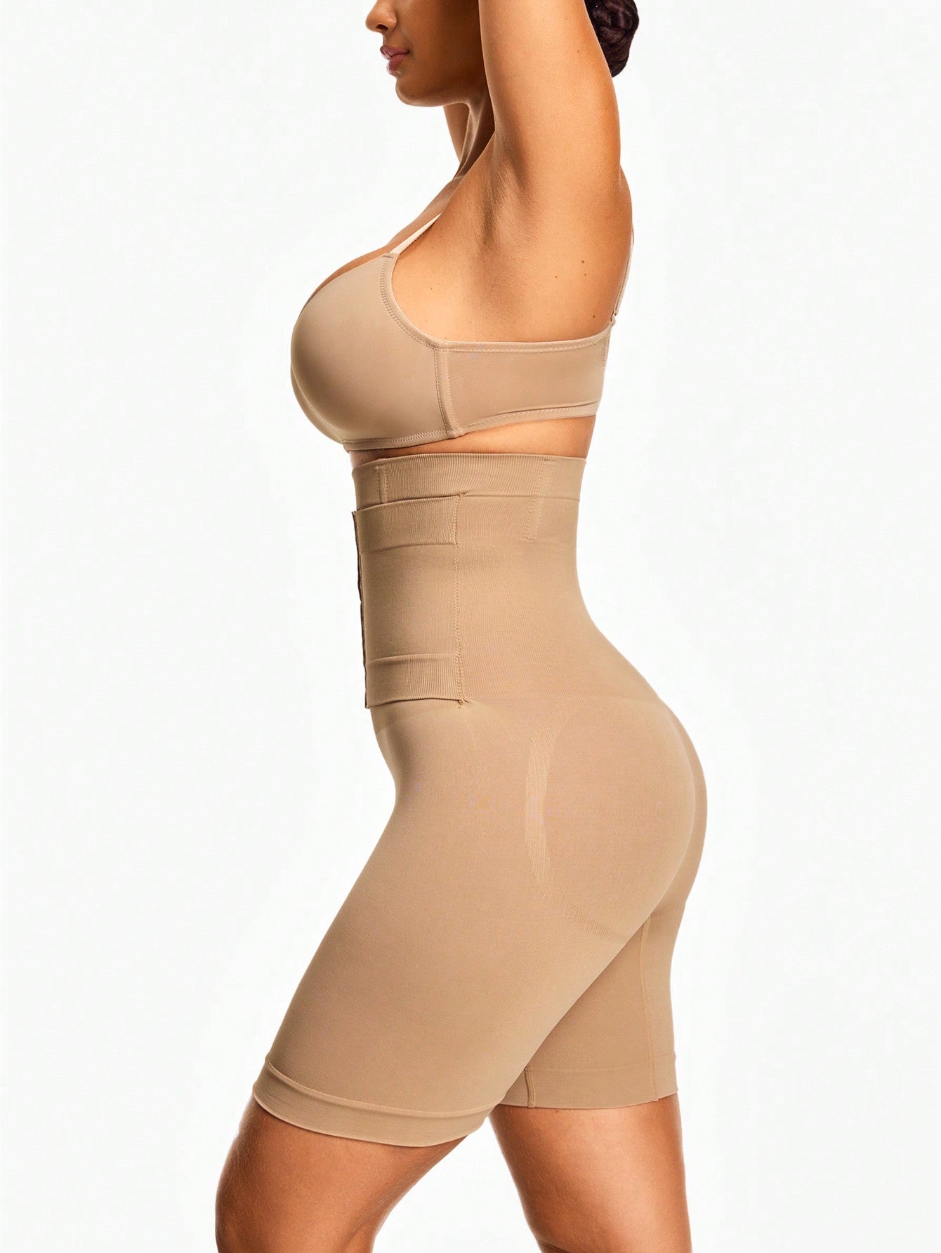 Adjustable 3-Level Closure Shapewear Shorts - Tummy & Waist Control With Natural Butt-Lift
