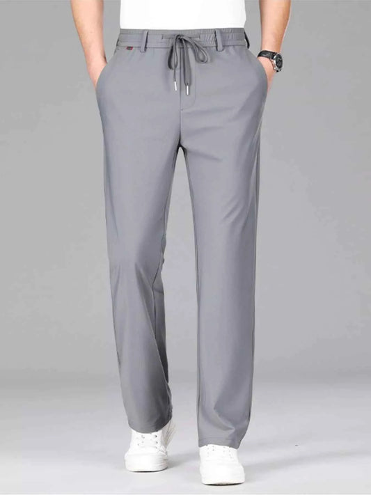 Men's Plus Size Lightweight Drawstring Casual Pants