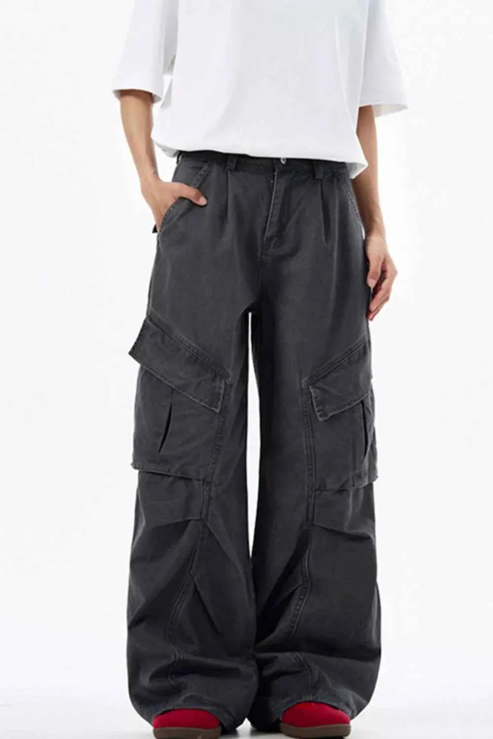Men's Loose Fit Multi-Pocket Cargo Pants