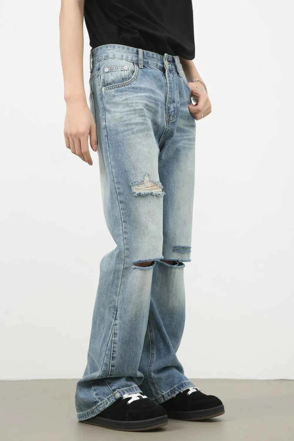 Men's Distressed Denim Jeans for Effortless Style