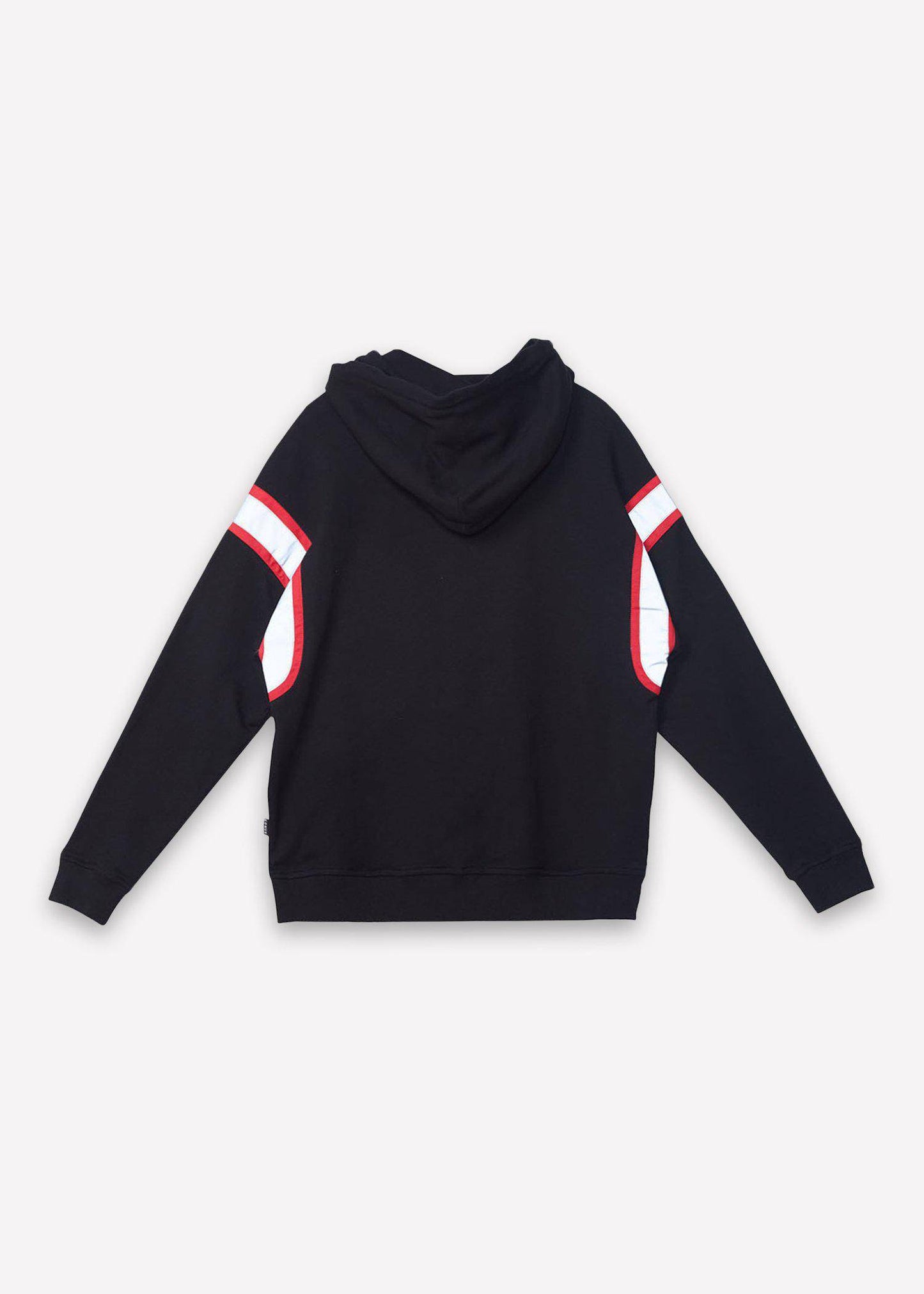 Men’s Reflective Tape Utility Cargo Hoodie – Black – Konus