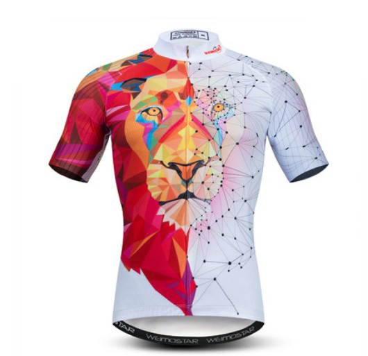 Una variedad de maillots de ciclismo de montaña de manga corta, maillot de ciclismo de secado rápido y transpirable