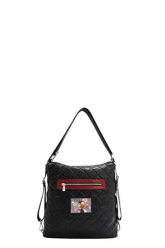 Nicole Lee USA Backpack Bag - Convertible Adjustable Strap for Versatile Style