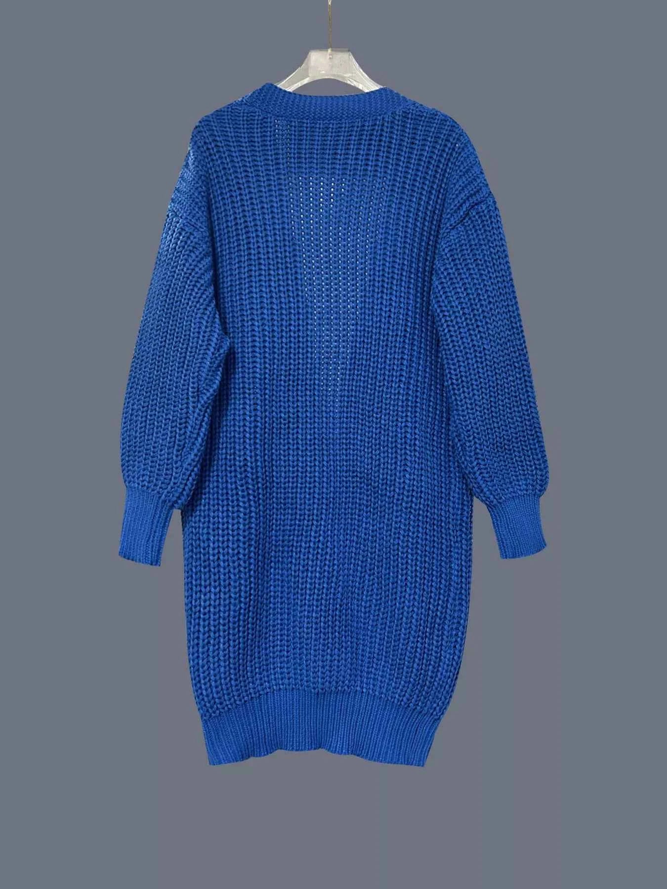 Chunky Knit Open Front Cardigan