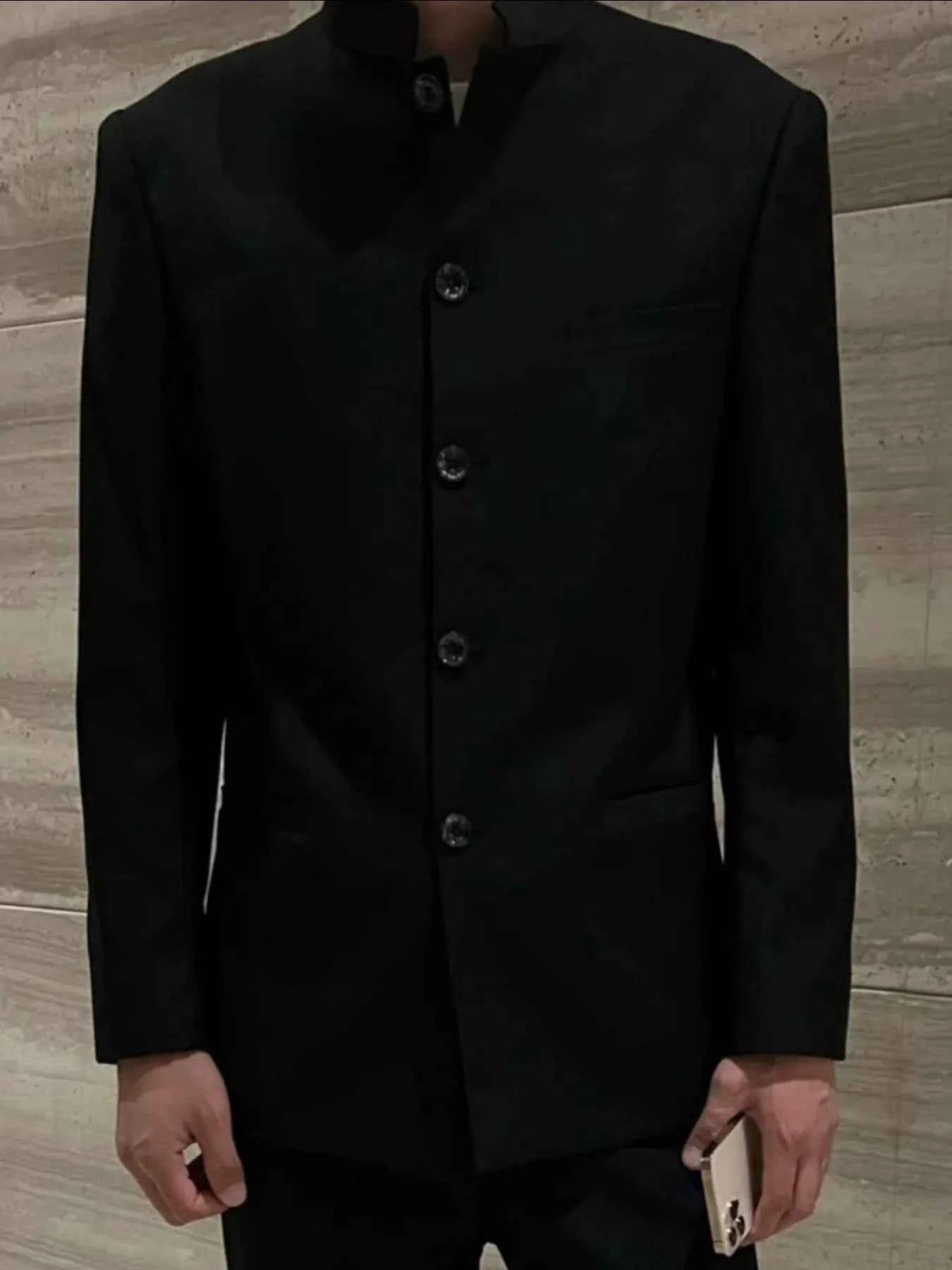 Men's Plus Size Button Up Long Sleeve Jacket